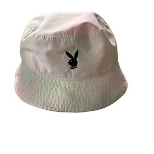 Playboy ~ pastel tie dye bucket hat ~ one size ~ approx 22” in diameter